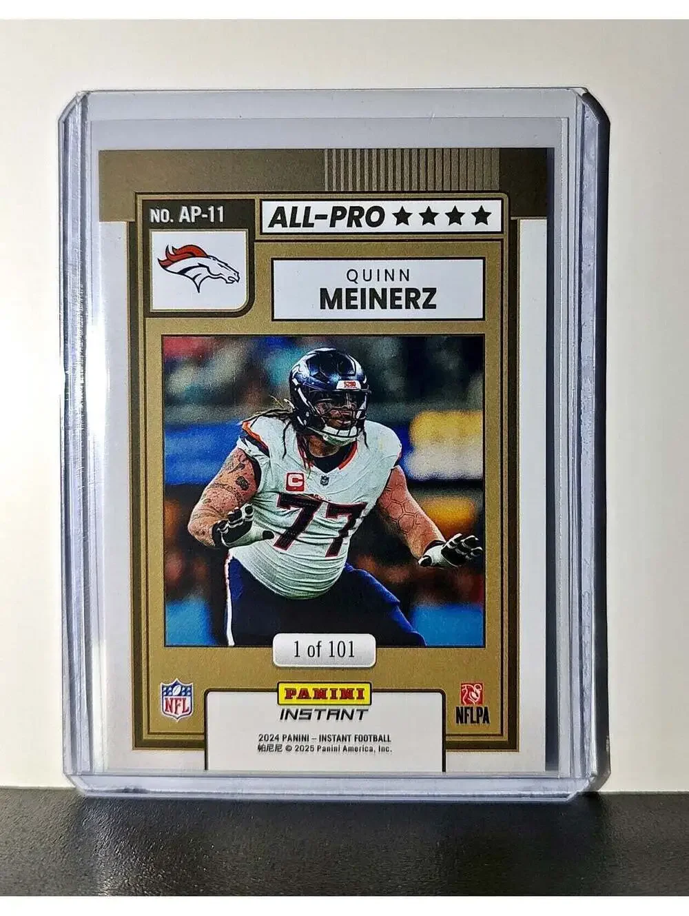 Quinn Meinerz 2024 All-Pro Panini NFL #11 Football Card Denver Broncos 1 of 101